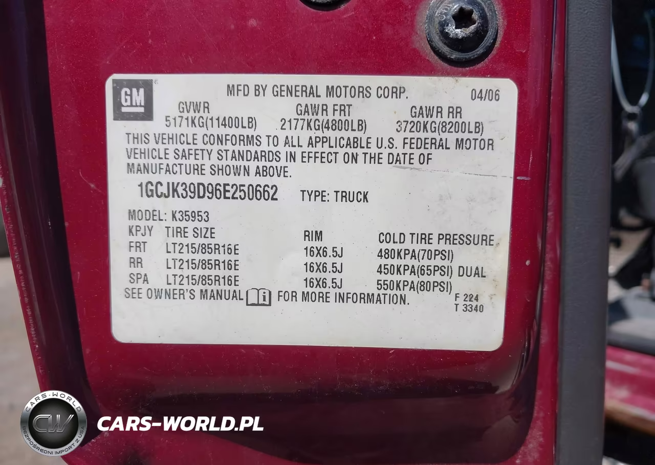 2006 Chevrolet Silverado 3500 Lt3 VIN:1GCJK39D96E250662 - 8
