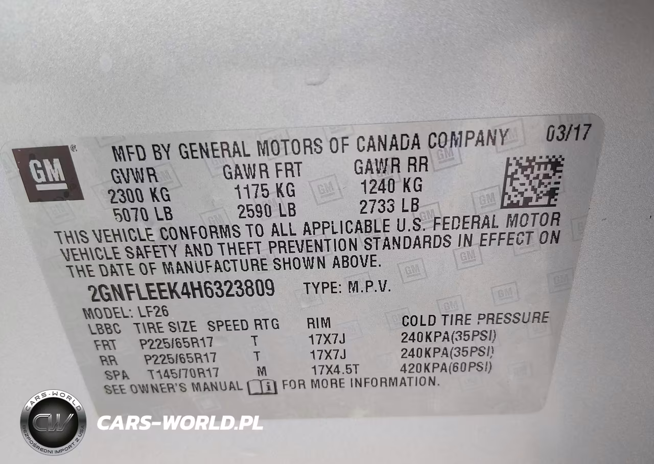 2017 Chevrolet Equinox Ls VIN:2GNFLEEK4H6323809 - 9