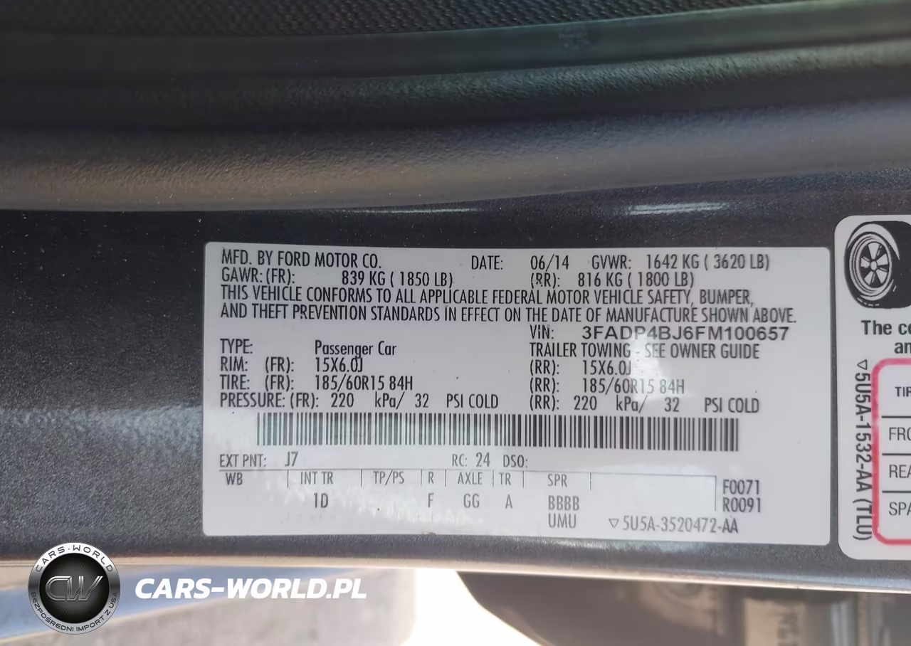 2015 Ford Fiesta Se VIN:3FADP4BJ6FM100657 - 9