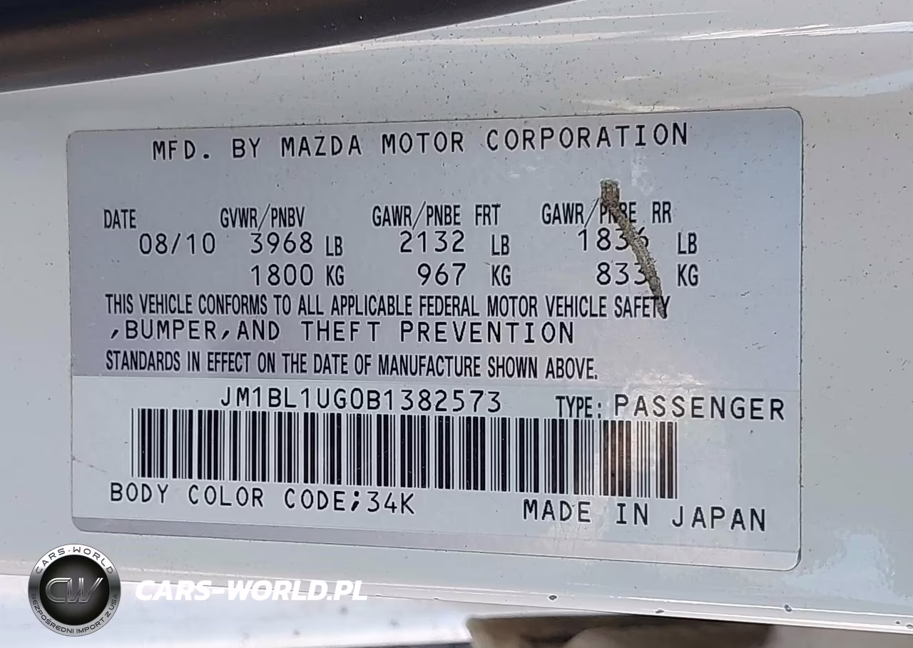 2011 Mazda Mazda3 I Sport VIN:JM1BL1UG0B1382573 - 9