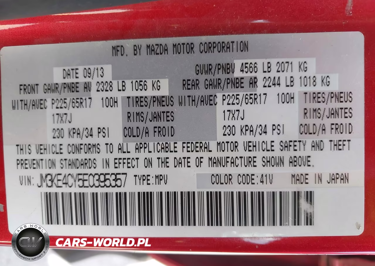 2014 Mazda Cx-5 Touring VIN:JM3KE4CY5E0395357 - 9