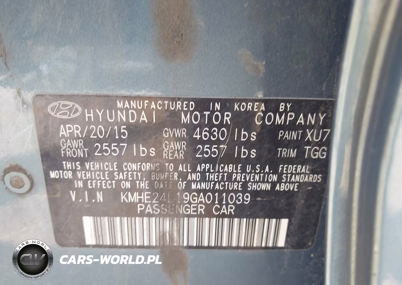 2016 Hyundai Sonata Hybrid Se VIN:KMHE24L19GA011039 - 9