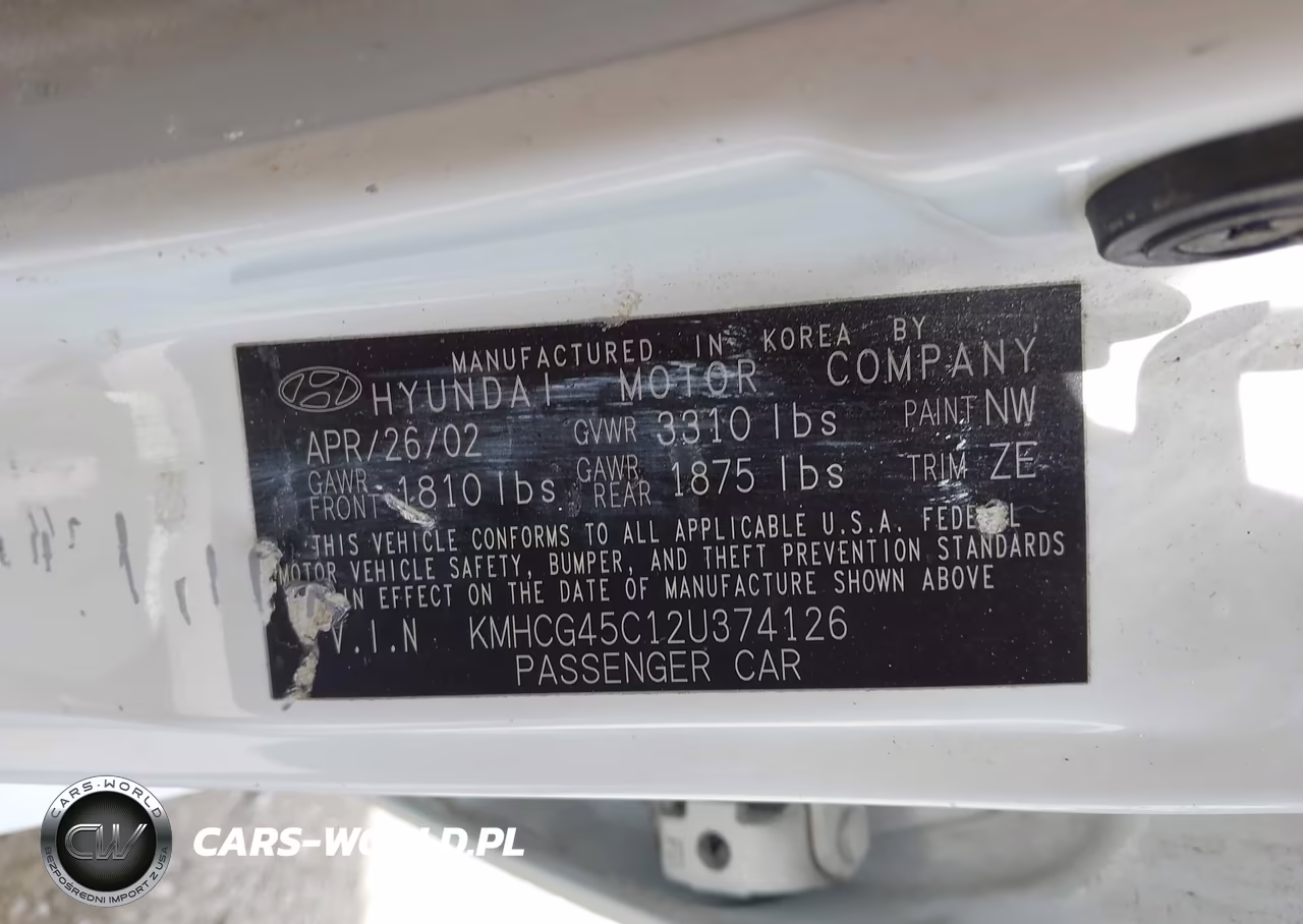 2002 Hyundai Accent Gl VIN:KMHCG45C12U374126 - 9