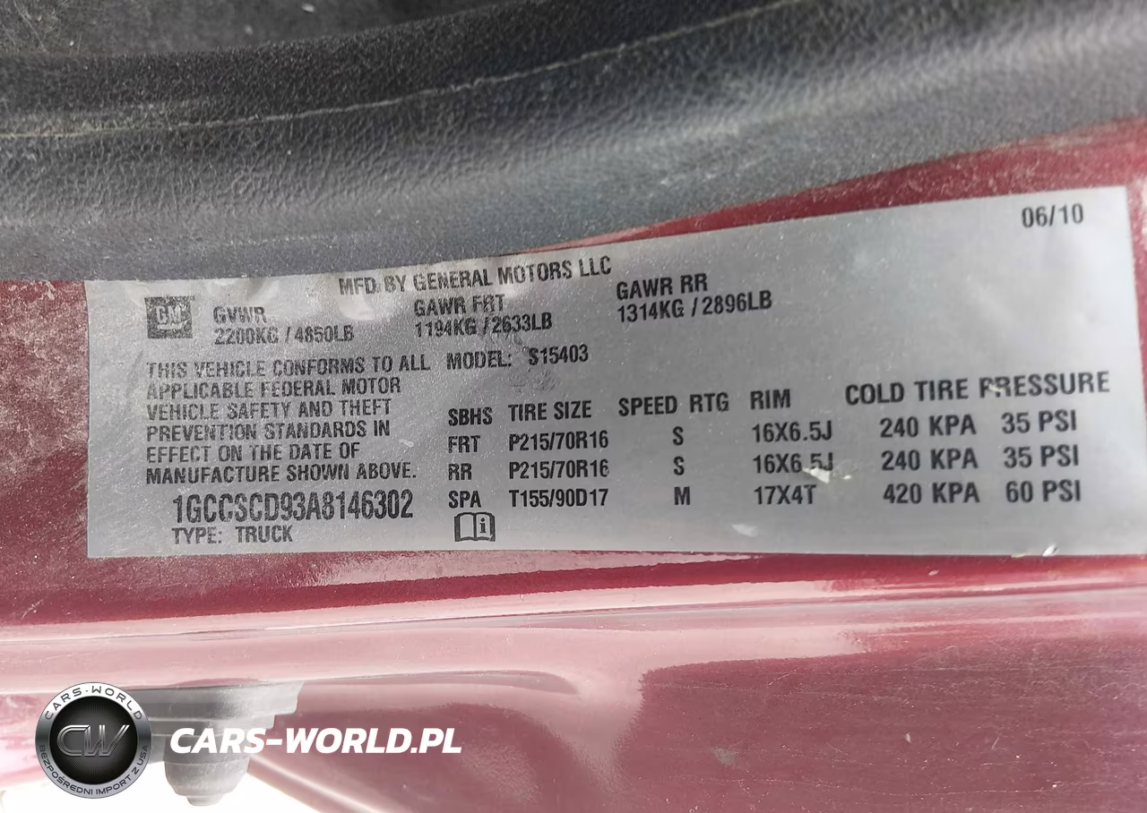 2010 Chevrolet Colorado Lt VIN:1GCCSCD93A8146302 - 9