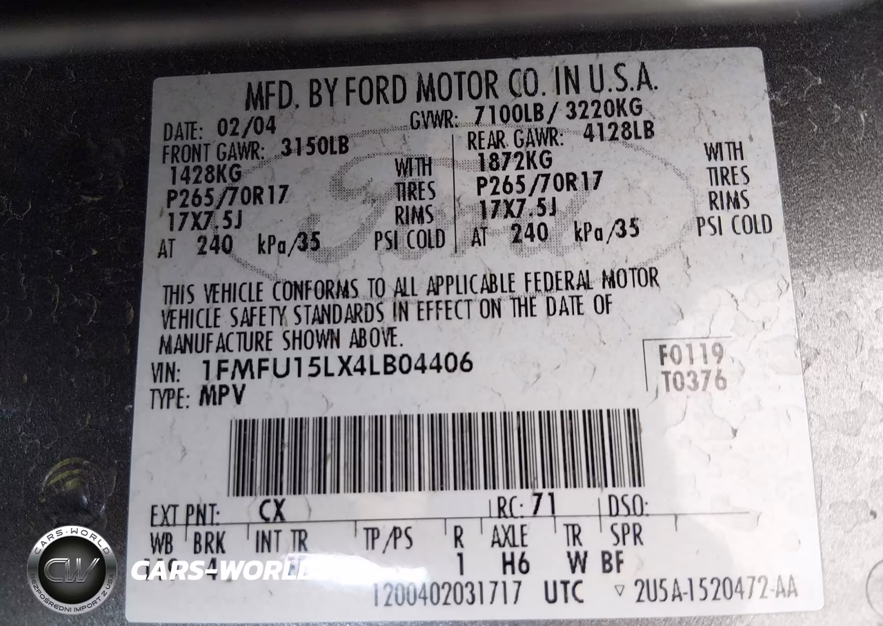 2004 Ford Expedition Xlt VIN:1FMFU15LX4LB04406 - 9