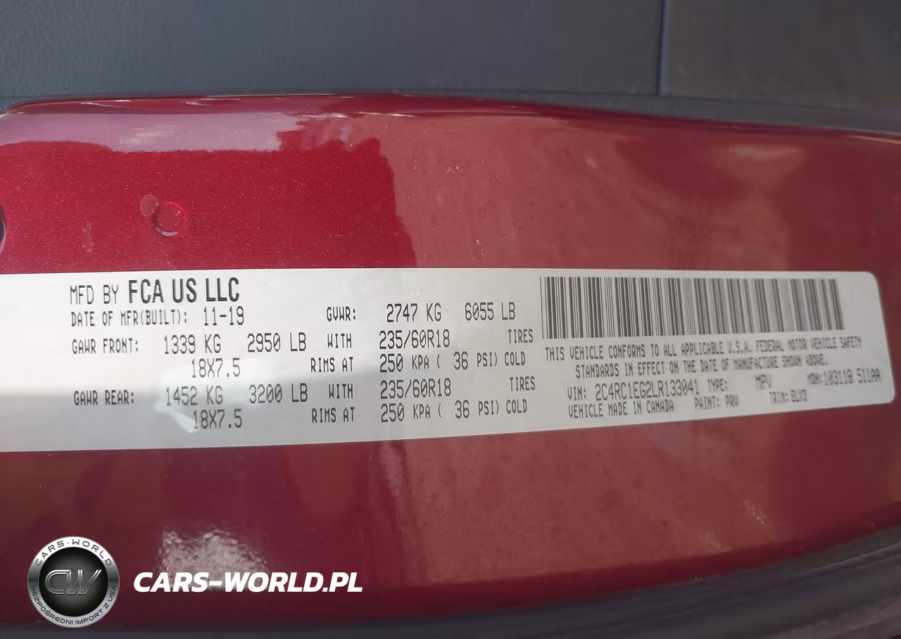 2020 Chrysler Pacifica 35Th Anniversary Touring L Plus VIN:2C4RC1EG2LR133041 - 9