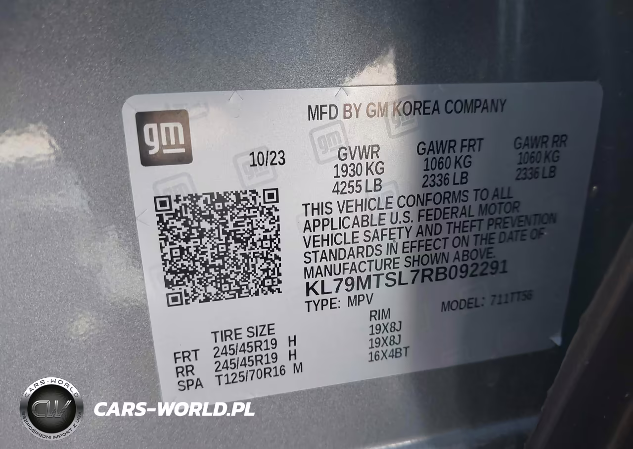 2024 Chevrolet Trailblazer Fwd Rs VIN:KL79MTSL7RB092291 - 9