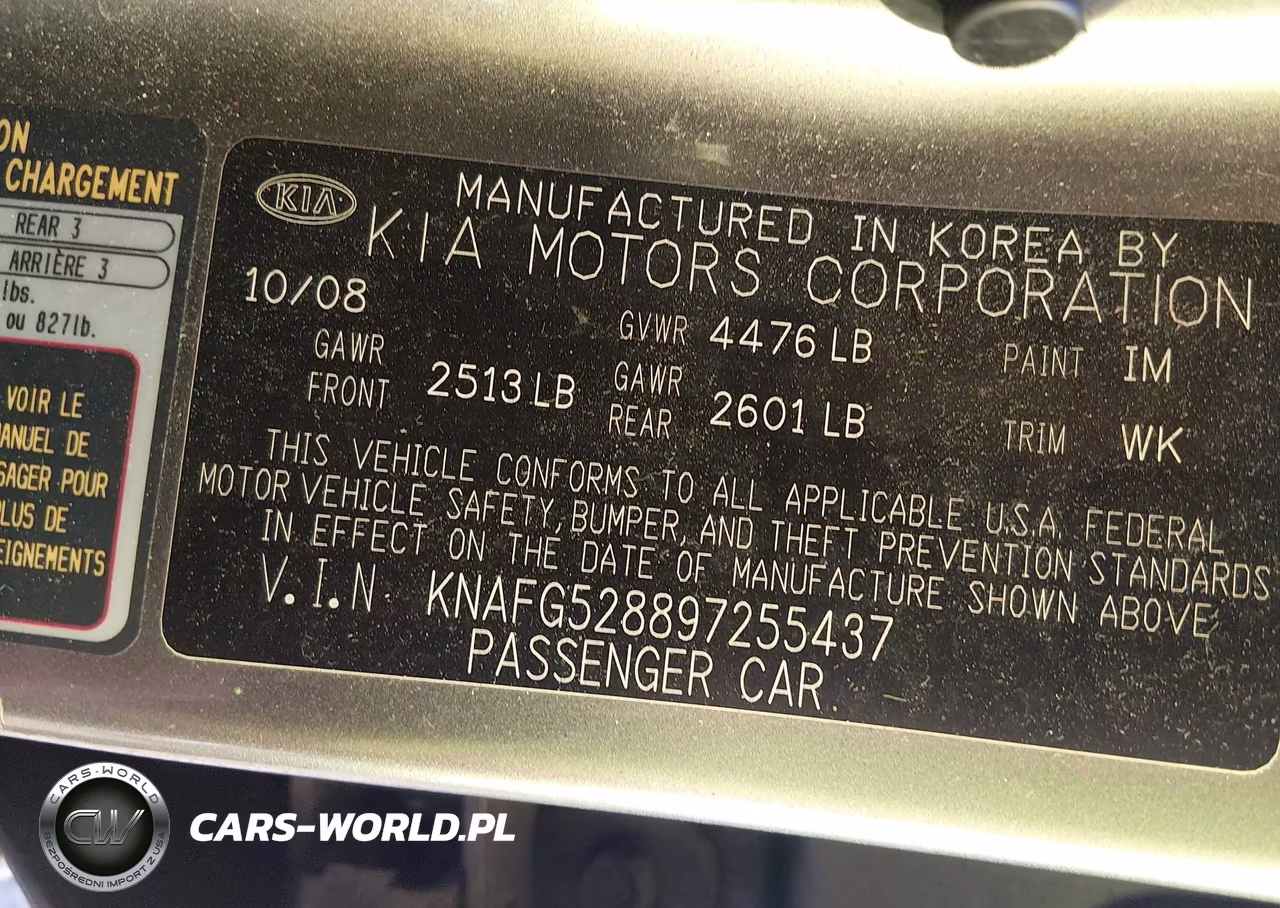 2009 Kia Rondo Lx VIN:KNAFG528897255437 - 9