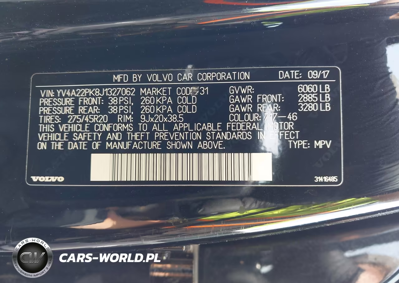 2018 Volvo Xc90 T6 Momentum VIN:YV4A22PK8J1327062 - 9