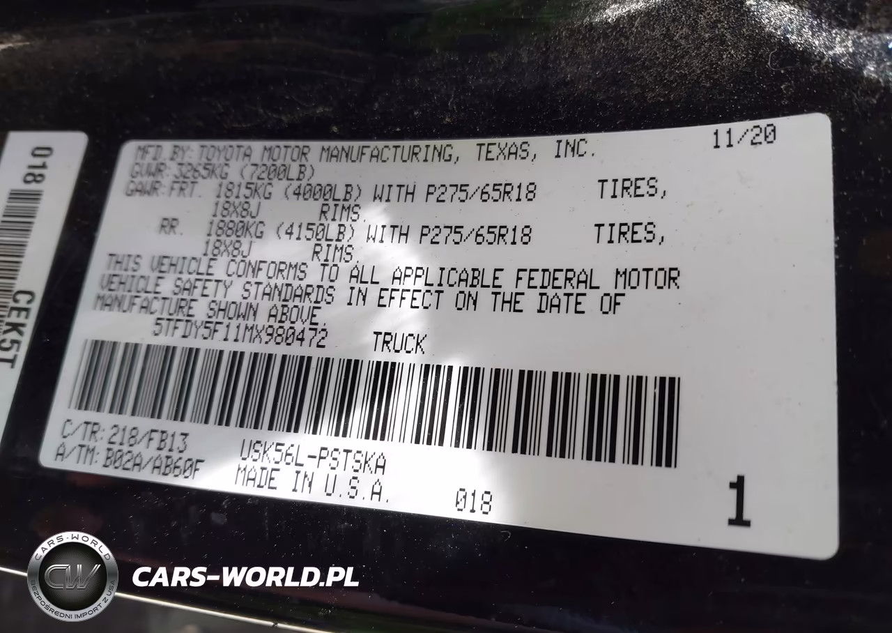 2021 Toyota Tundra Sr5 VIN:5TFDY5F11MX980472 - 9