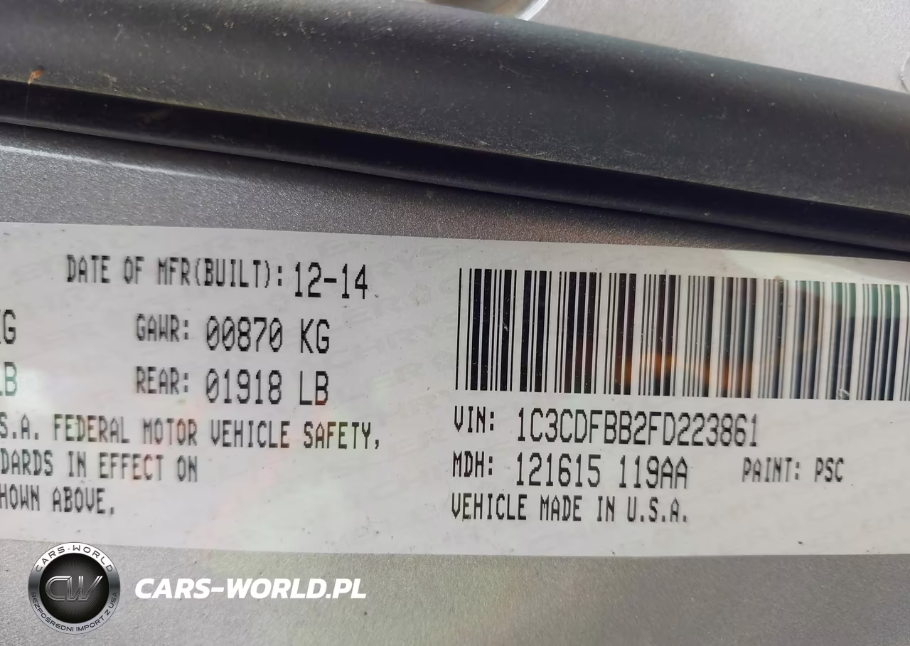 2015 Dodge Dart Sxt VIN:1C3CDFBB2FD223861 - 9