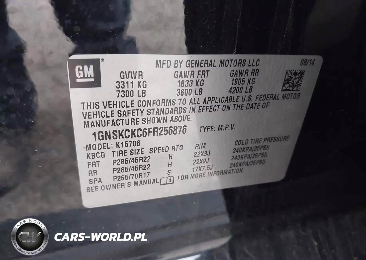2015 Chevrolet Tahoe Ltz VIN:1GNSKCKC6FR256876 - 9