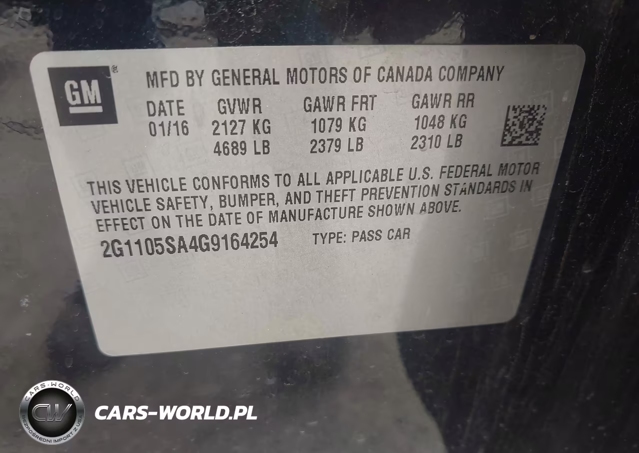 2016 Chevrolet Impala 1Lt VIN:2G1105SA4G9164254 - 9