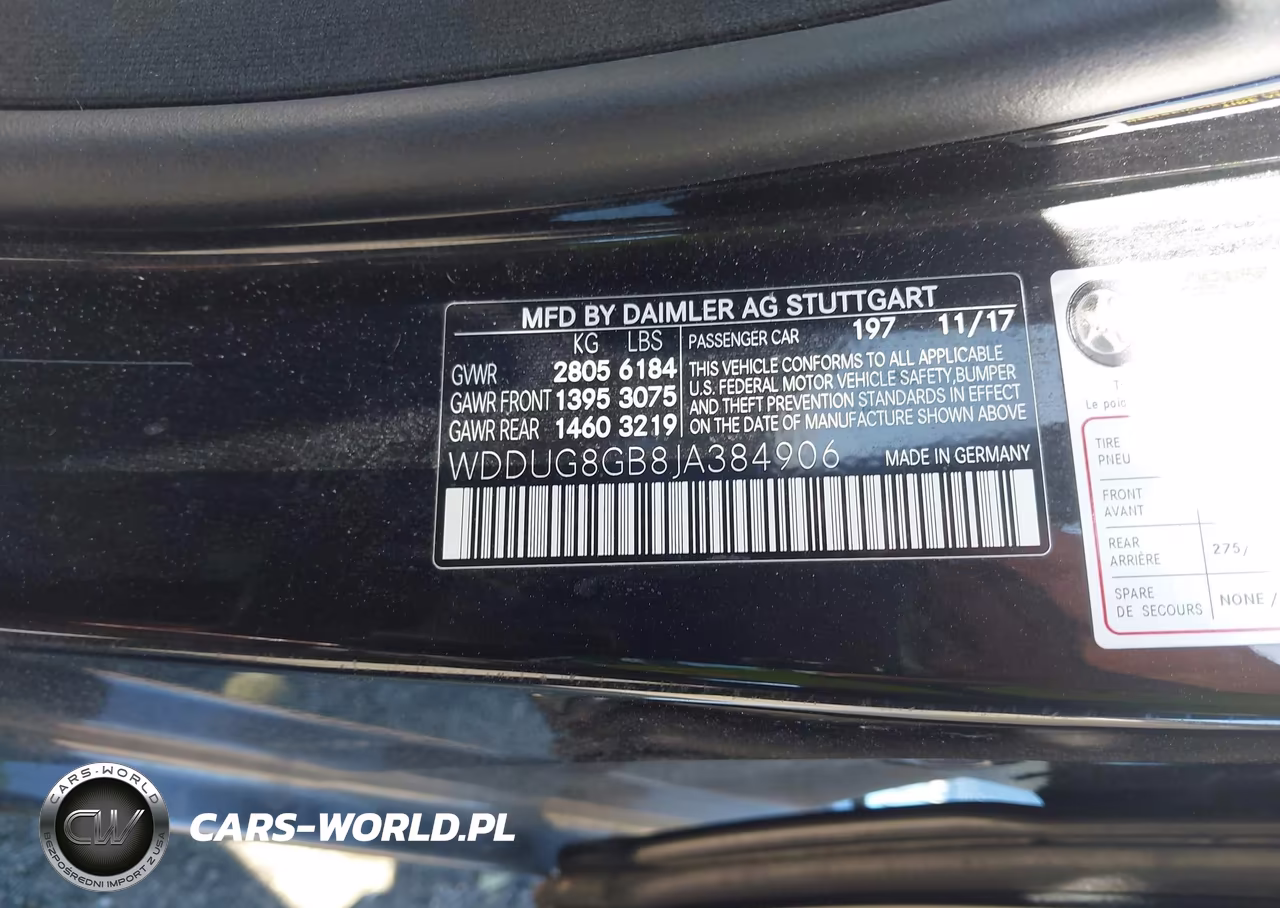 2018 Mercedes-Benz S 560 4Matic VIN:WDDUG8GB8JA384906 - 9