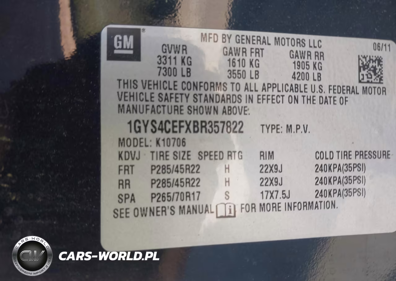 2011 Cadillac Escalade Premium VIN:1GYS4CEFXBR357822 - 9