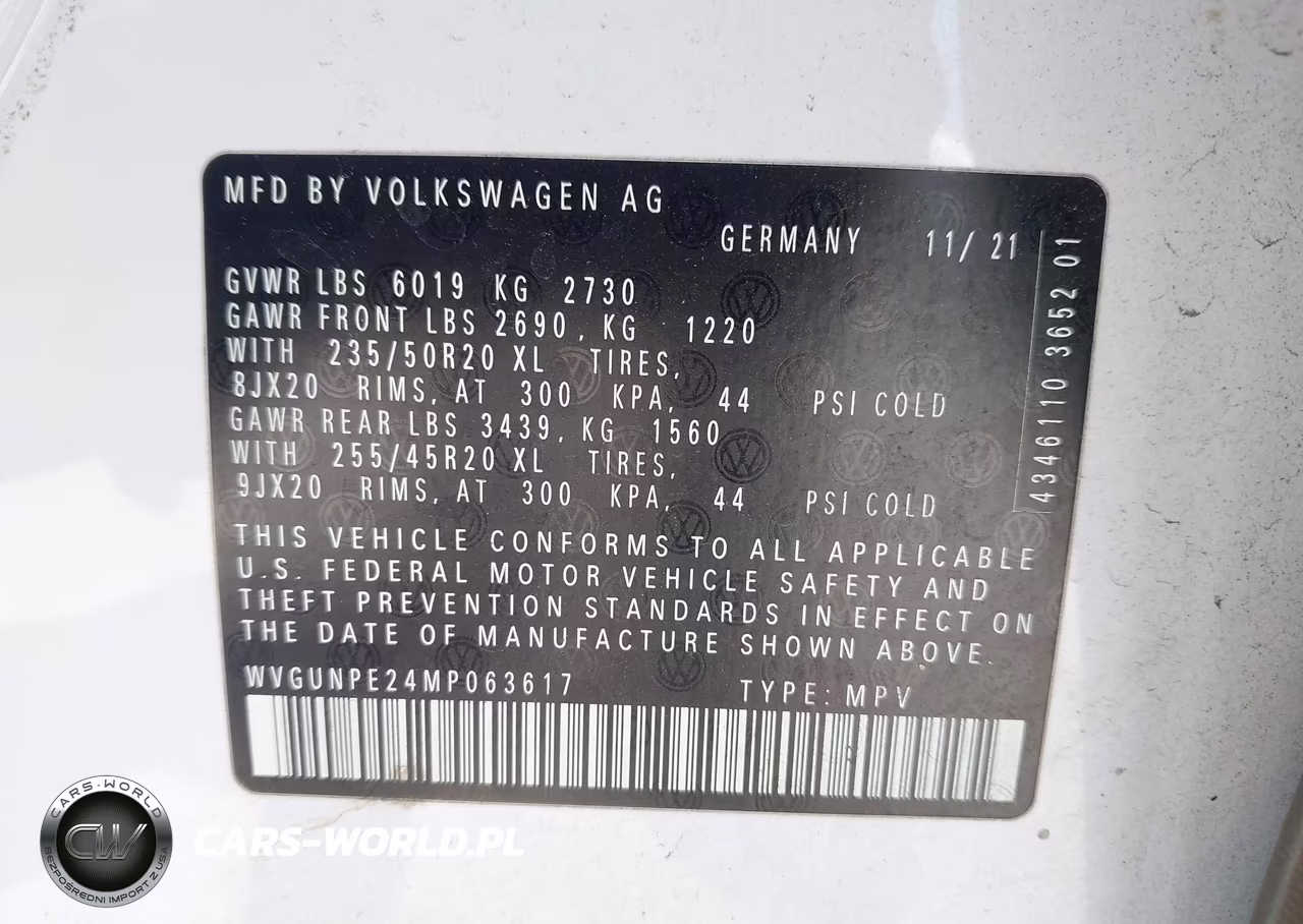 2021 Volkswagen Id.4 Awd Pro S VIN:WVGUNPE24MP063617 - 9