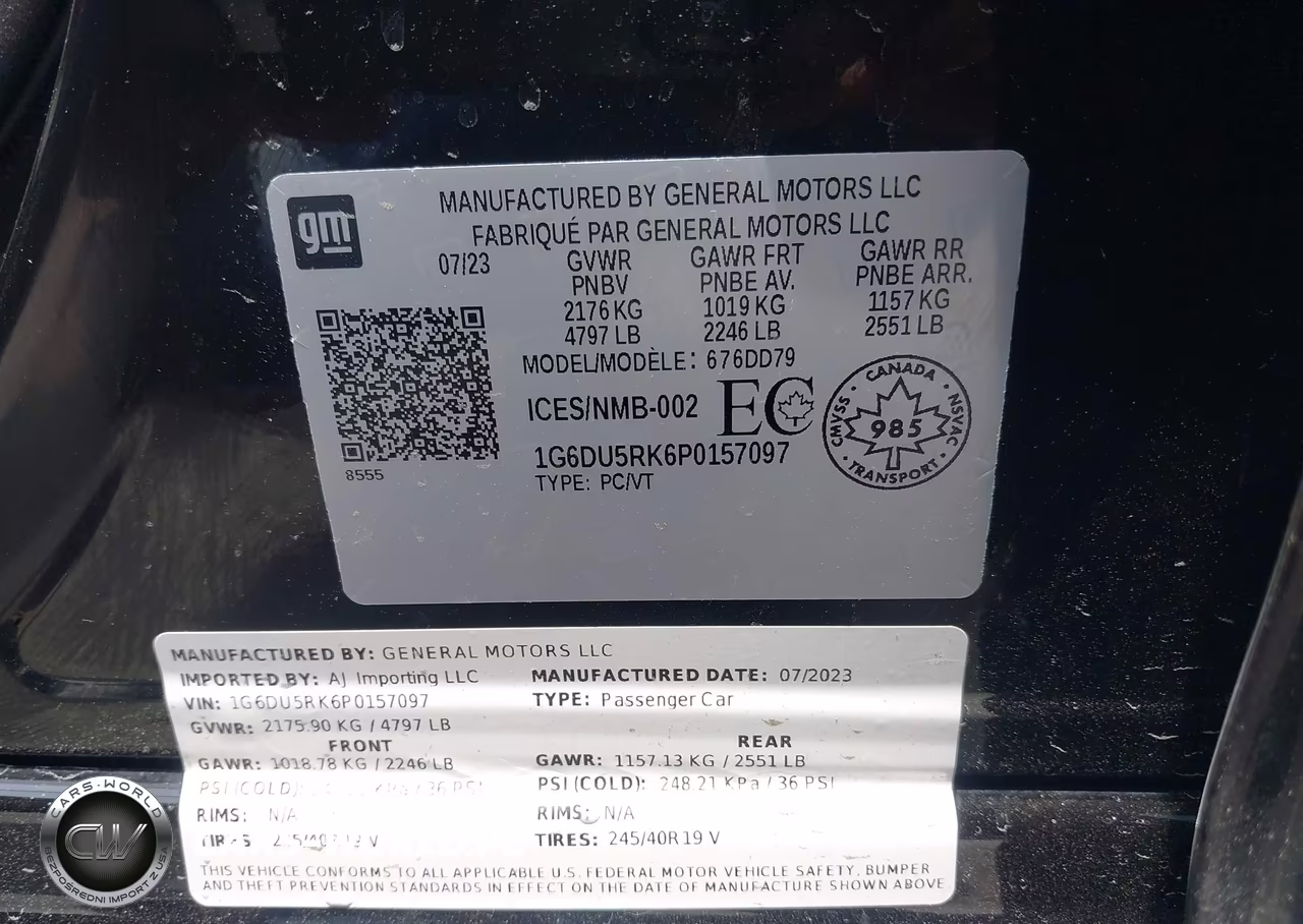 2023 Cadillac Ct5 Sport VIN:1G6DU5RK6P0157097 - 9