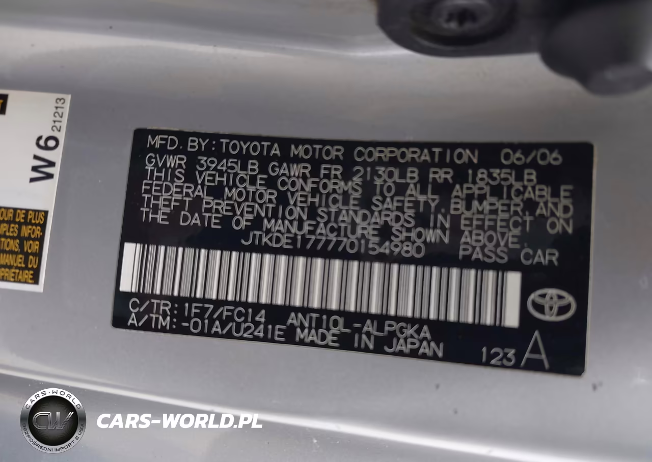 2007 Scion Tc VIN:JTKDE177770154980 - 9