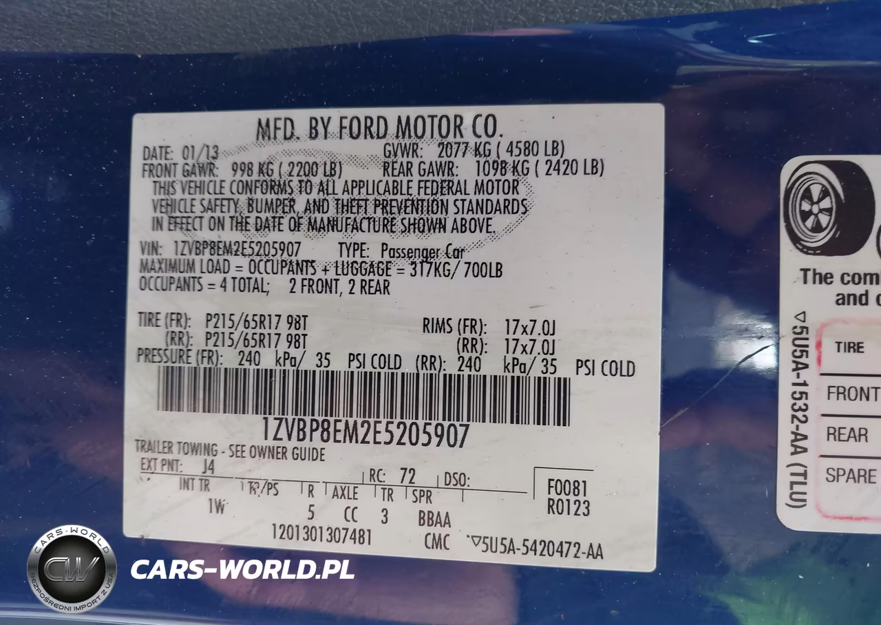 2014 Ford Mustang V6 VIN:1ZVBP8EM2E5205907 - 9