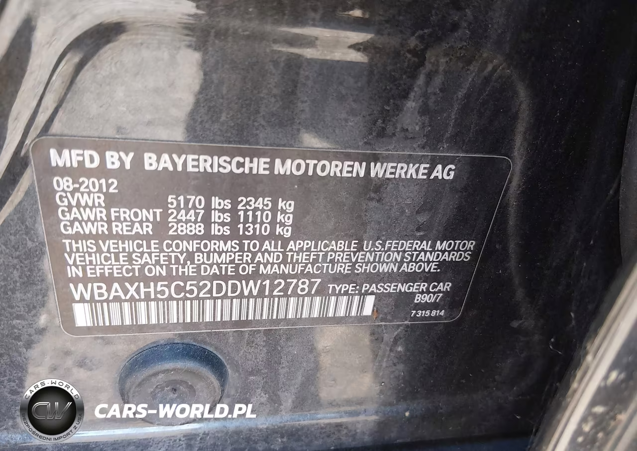 2013 BMW 528I xDrive VIN:WBAXH5C52DDW12787 - 9