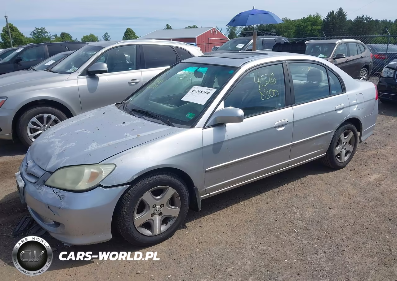 2005 Honda Civic Ex VIN:2HGES26725H509995 - 2