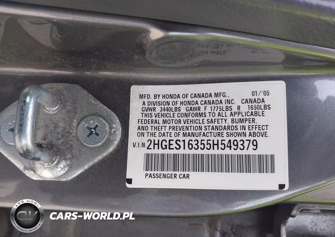 2005 Honda Civic Vp VIN:2HGES16355H549379 - 9