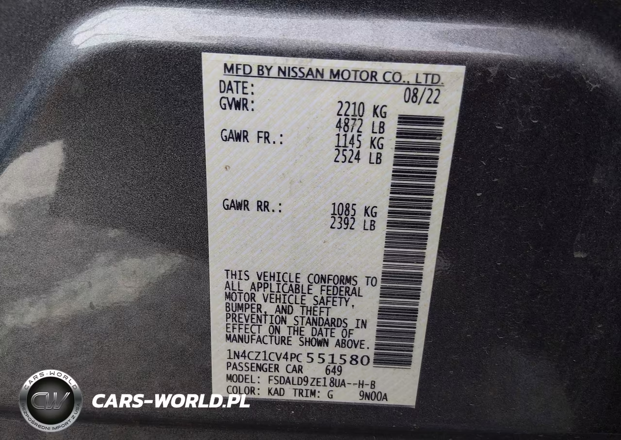 2023 Nissan Leaf Sv Plus 60 Kwh VIN:1N4CZ1CV4PC551580 - 9