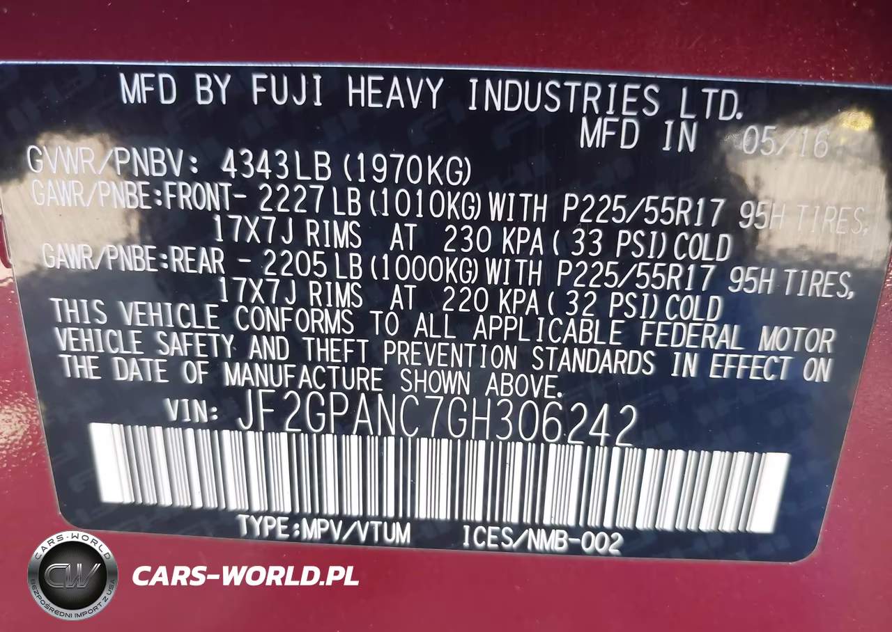 2016 Subaru Crosstrek 2.0I Limited VIN:JF2GPANC7GH306242 - 9