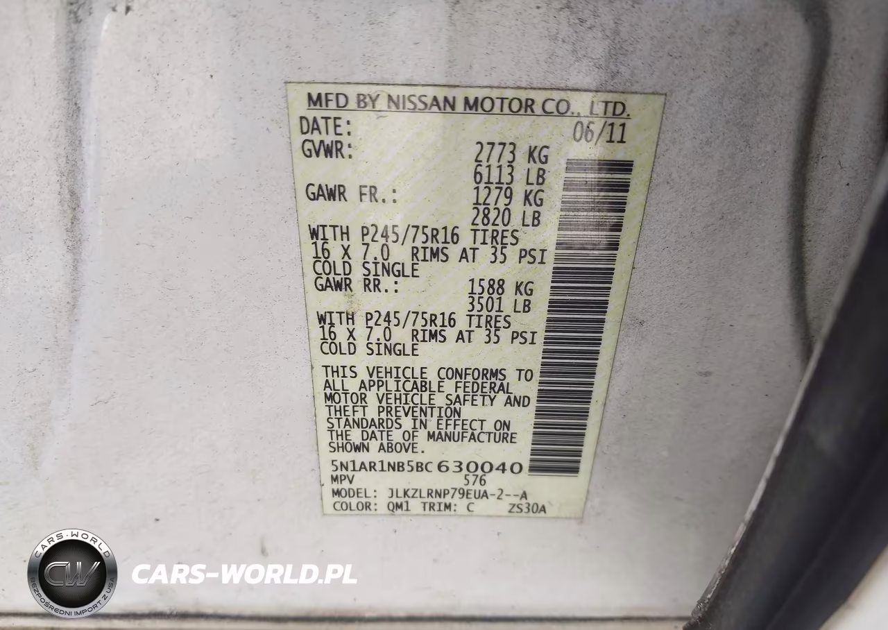 2011 Nissan Pathfinder S VIN:5N1AR1NB5BC630040 - 9