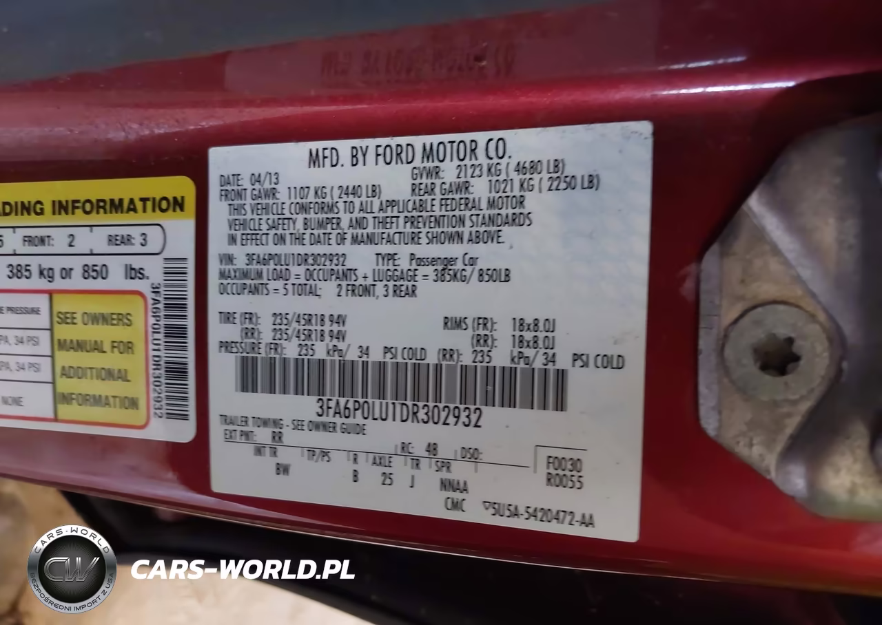2013 Ford Fusion Hybrid Se VIN:3FA6P0LU1DR302932 - 9