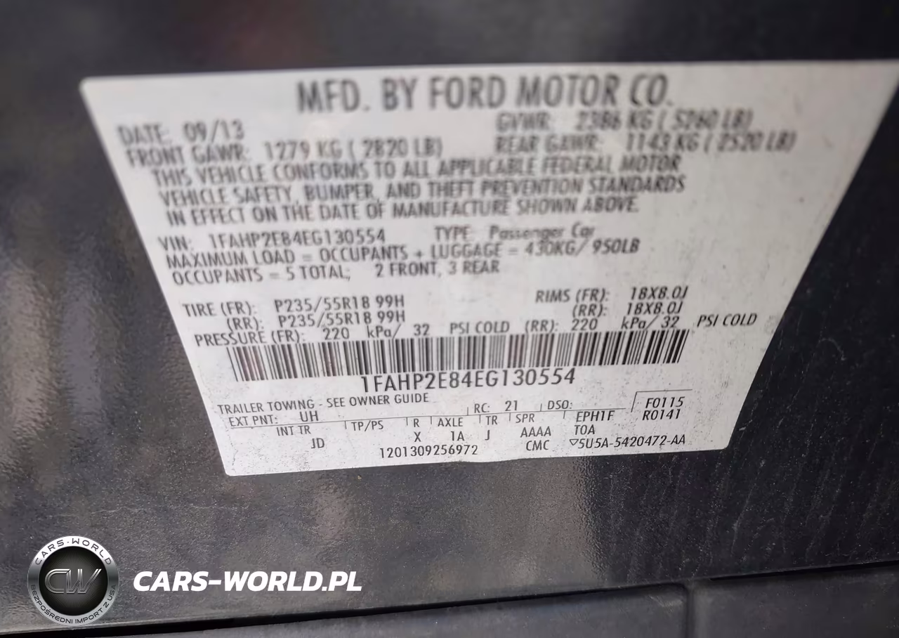 2014 Ford Taurus Sel VIN:1FAHP2E84EG130554 - 9