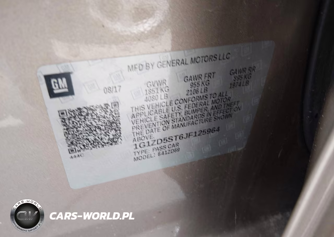 2018 CHEVROLET MALIBU LT VIN:1G1ZD5ST6JF125964 - 9
