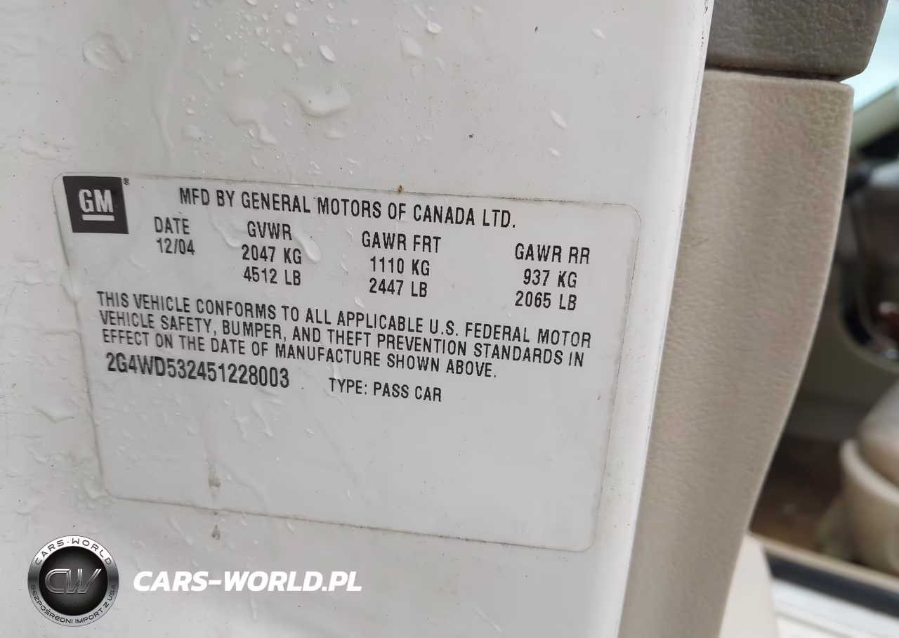 2005 Buick Lacrosse Cxl VIN:2G4WD532451228003 - 9