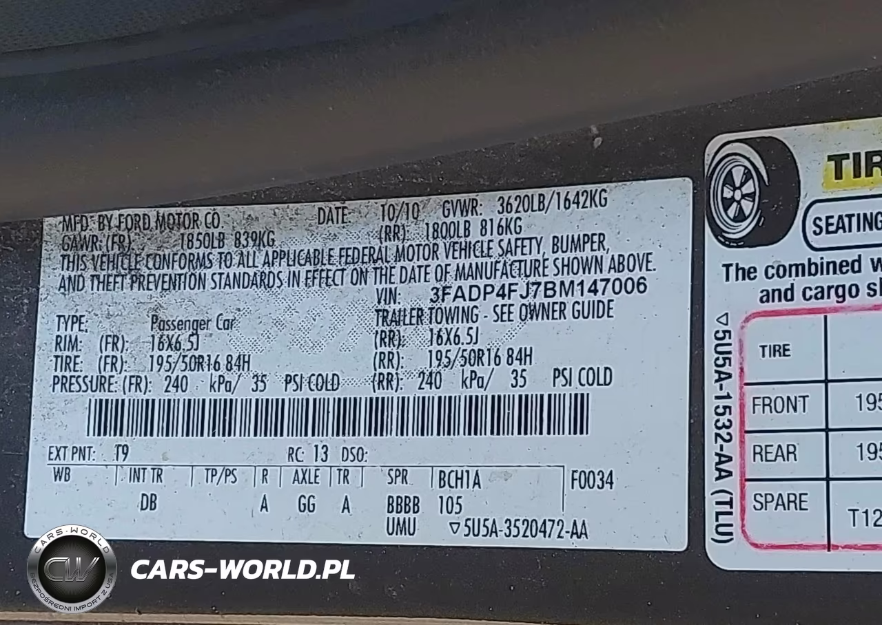 2011 Ford Fiesta Ses VIN:3FADP4FJ7BM147006 - 9