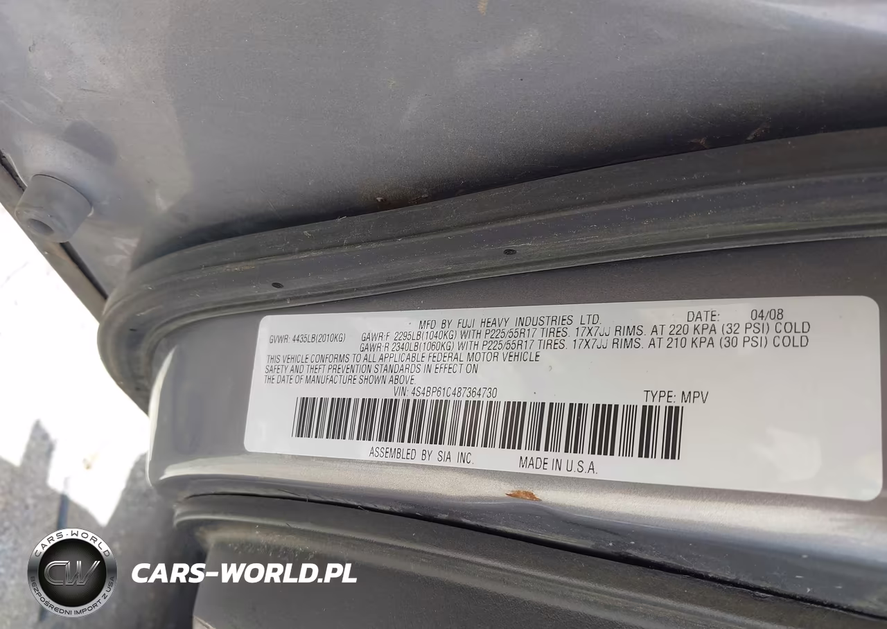 2008 Subaru Outback 2.5I-2.5I L.l. Bean Edition VIN:4S4BP61C487364730 - 9