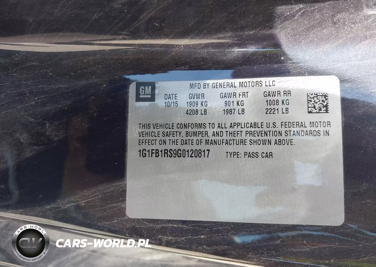 2016 Chevrolet Camaro 1Lt VIN:1G1FB1RS9G0120817 - 9