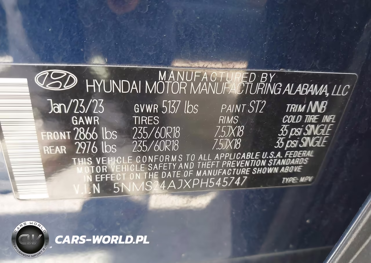 2023 Hyundai Santa Fe Sel VIN:5NMS24AJXPH545747 - 9