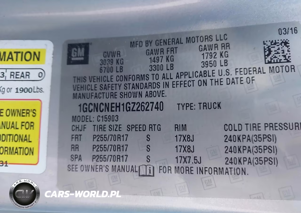 2016 Chevrolet Silverado 1500 Wt VIN:1GCNCNEH1GZ262740 - 9
