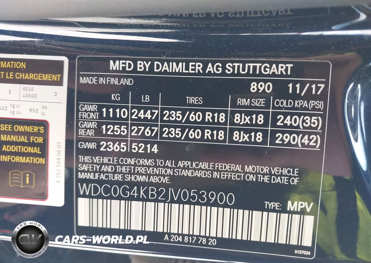 2018 Mercedes-Benz Glc 300 4Matic VIN:WDC0G4KB2JV053900 - 9