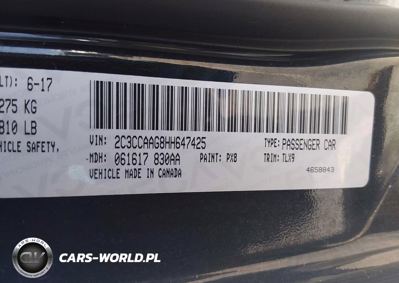 2017 Chrysler 300 Limited VIN:2C3CCAAG8HH647425 - 9