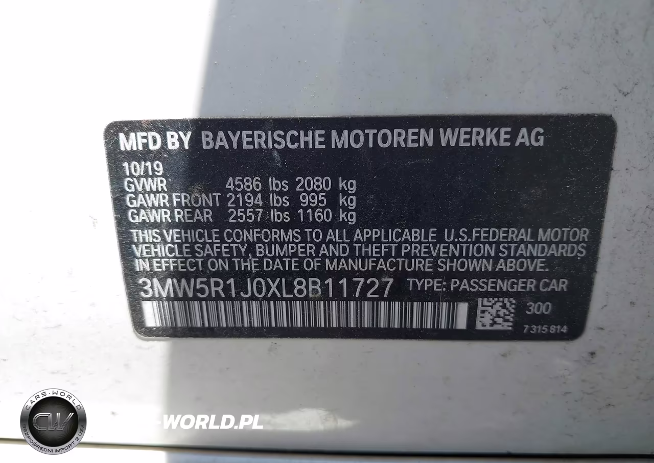 2020 BMW 330I VIN:3MW5R1J0XL8B11727 - 9
