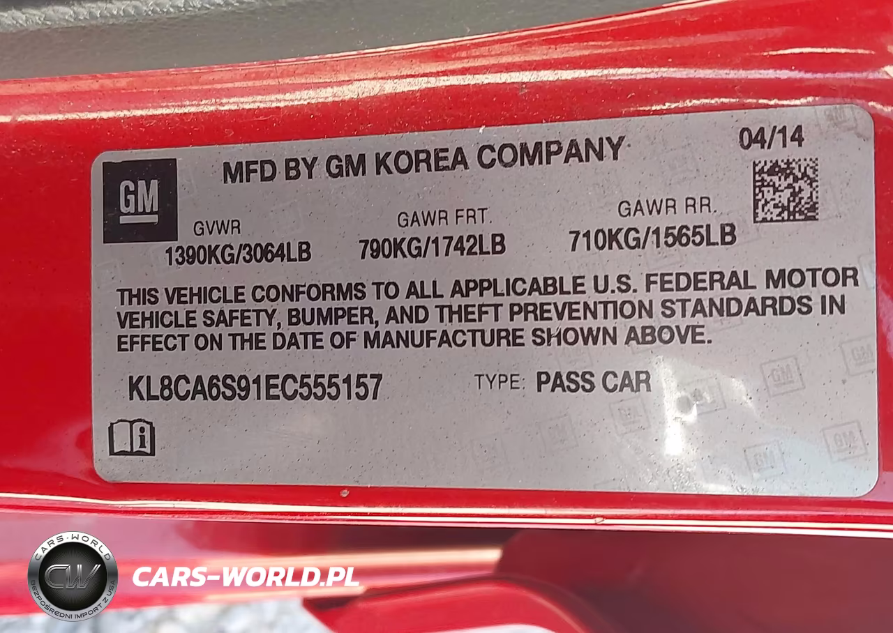 2014 Chevrolet Spark Ls Manual VIN:KL8CA6S91EC555157 - 9