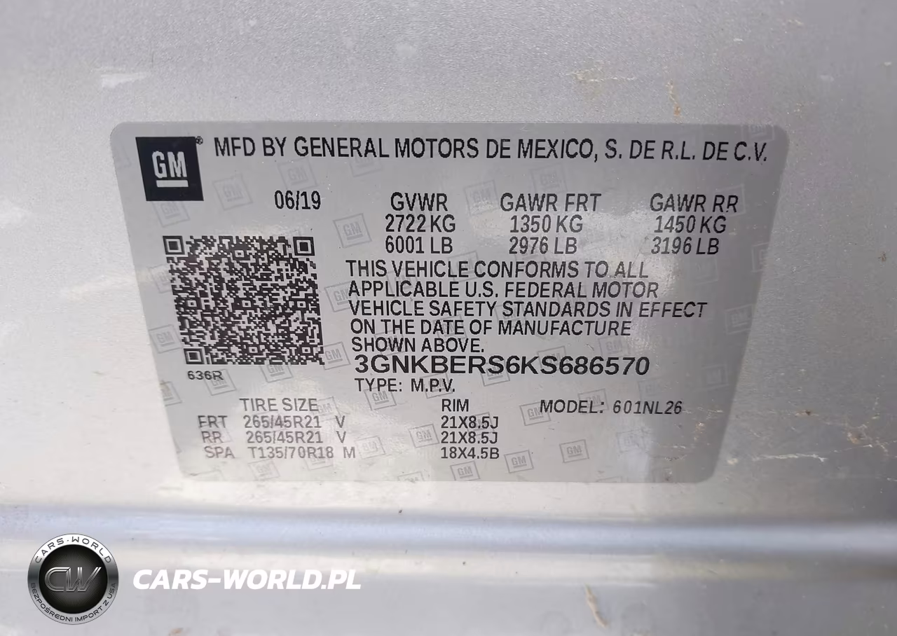 2019 Chevrolet Blazer Rs VIN:3GNKBERS6KS686570 - 9