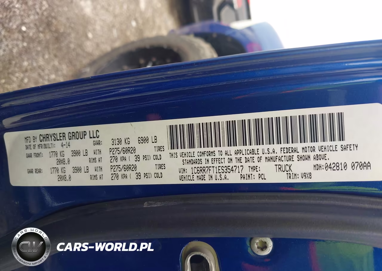 2014 Ram 1500 Express VIN:1C6RR7FT1ES354717 - 9