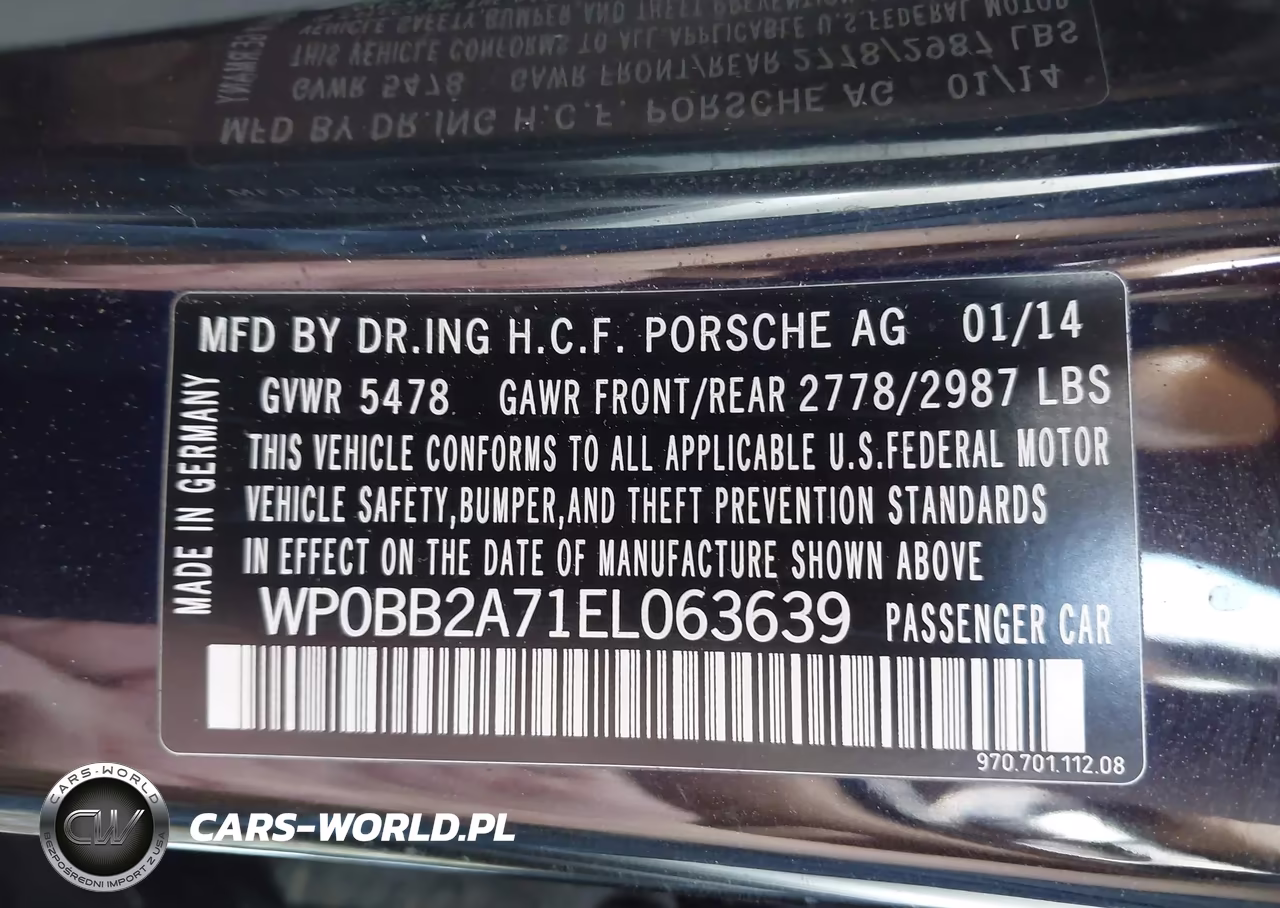 2014 Porsche Panamera 4S Executive VIN:WP0BB2A71EL063639 - 9