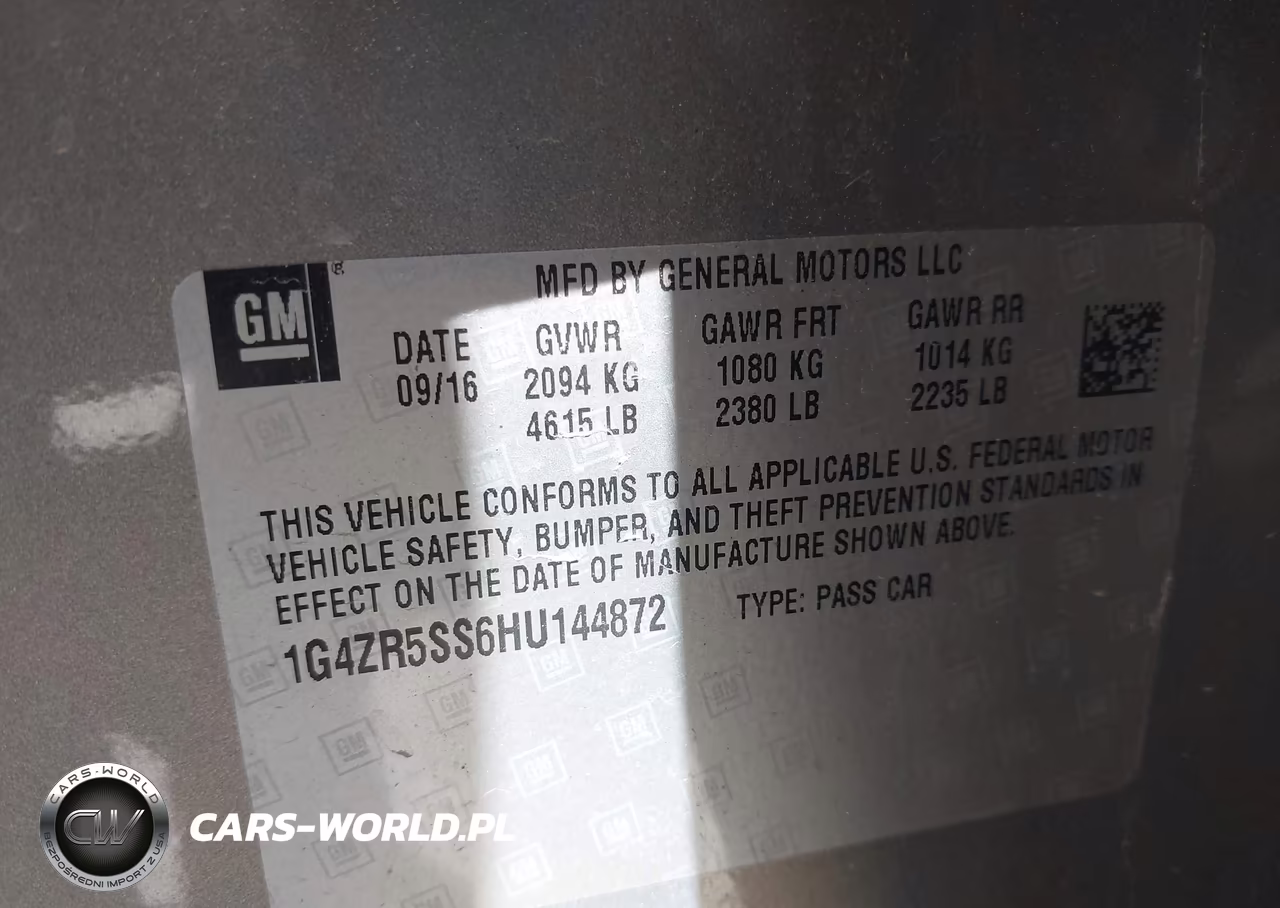 2017 Buick Lacrosse Premium VIN:1G4ZR5SS6HU144872 - 9