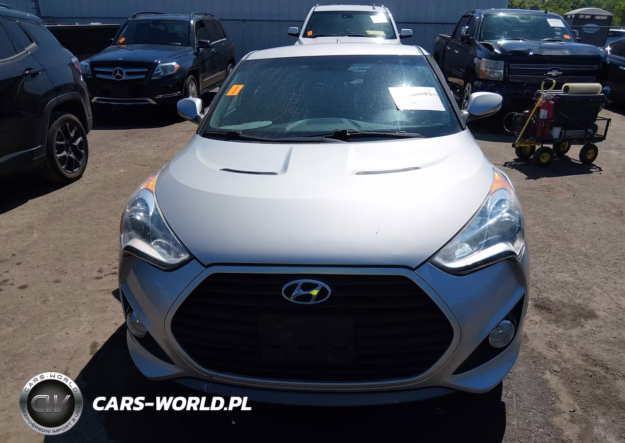 2014 Hyundai Veloster Turbo W-Blue VIN:KMHTC6AE9EU195562 - 13