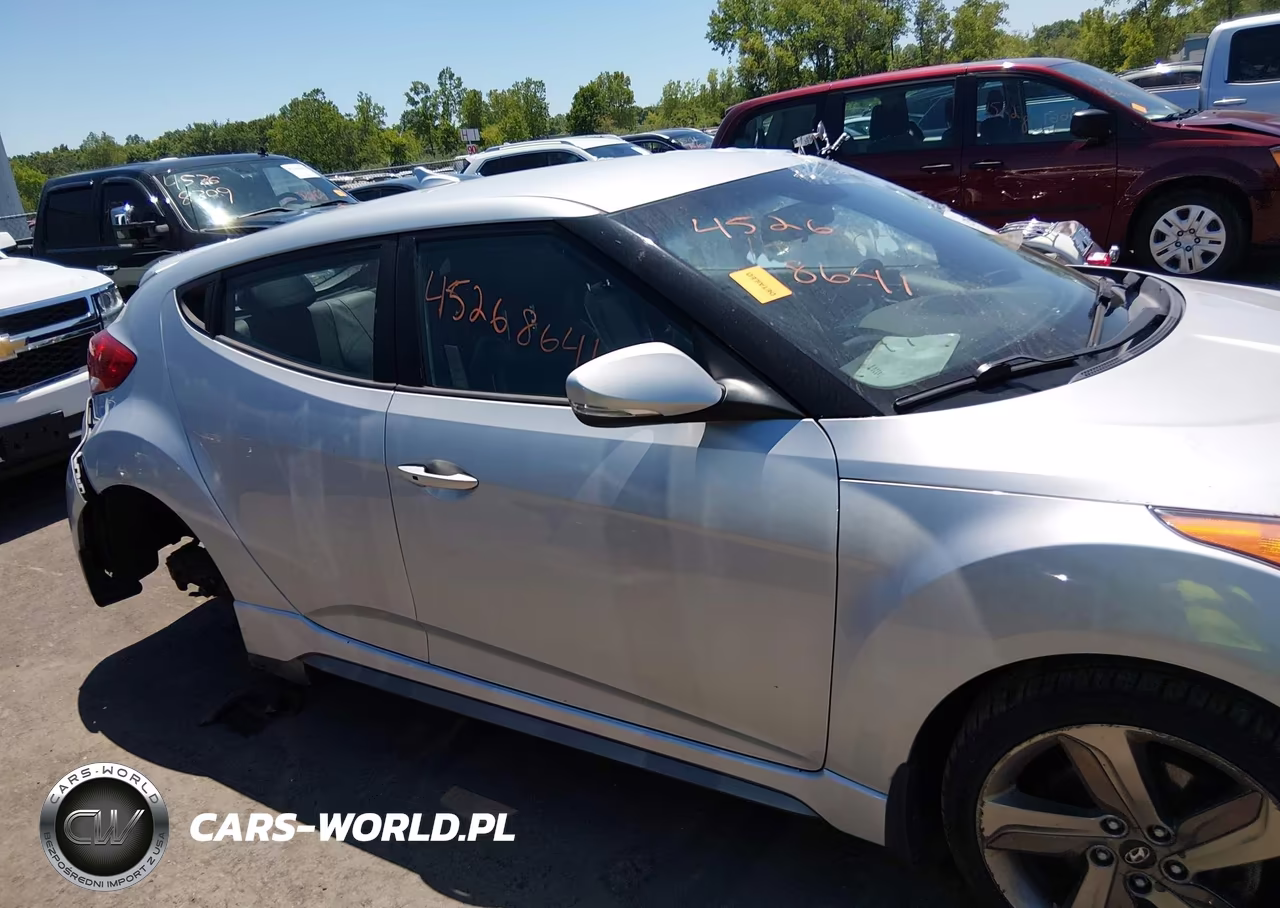 2014 Hyundai Veloster Turbo W-Blue VIN:KMHTC6AE9EU195562 - 14