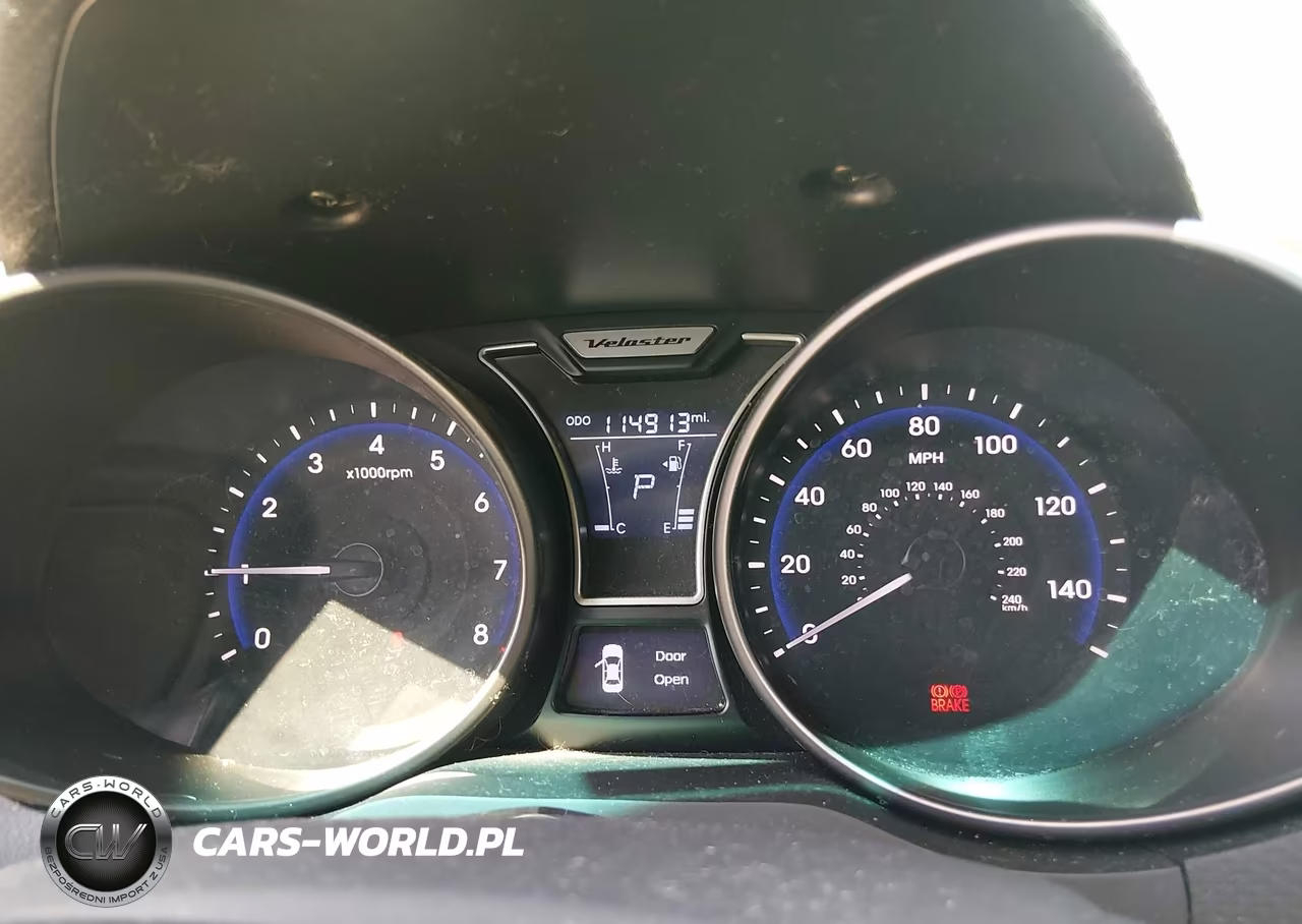 2014 Hyundai Veloster Turbo W-Blue VIN:KMHTC6AE9EU195562 - 7