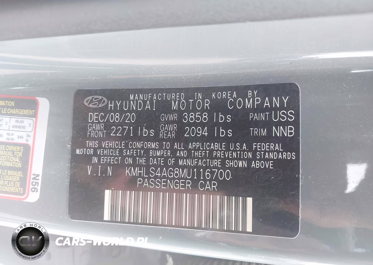 2021 Hyundai Elantra Sel VIN:KMHLS4AG8MU116700 - 9
